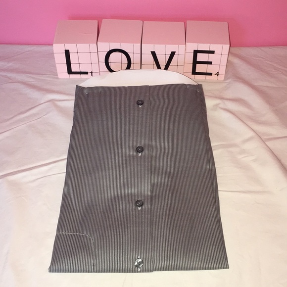 Axcess Men’s Long Sleeve Grey Dress Shirt 16 - Picture 5 of 8